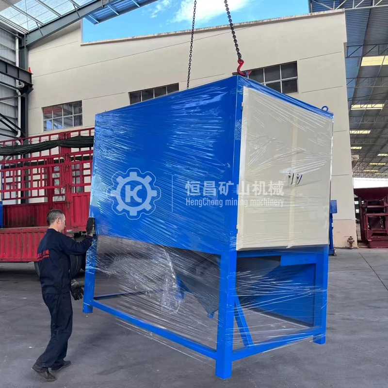 Industrial Dry Rutile Mining Machine 10000 -15000 Gauss Various Minerals High Intensity Ore Magnetic Separator with Two Rollers