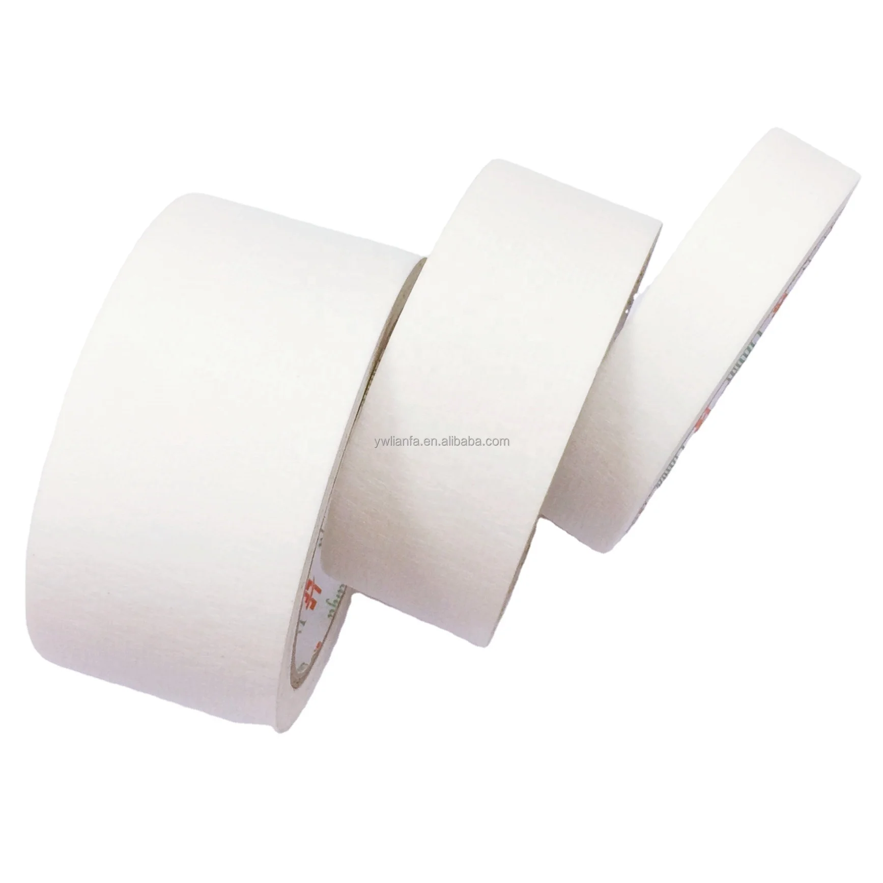 high quality white masking tape hot selling car painting crepe paper tape removable decoration adhesive tape
