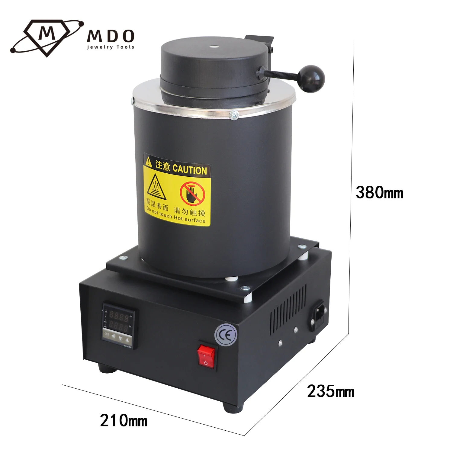 1100℃ High Temperature Electric Induction 1400W 1kg/2kg/3kg Crucible Jewelry Metal Gold Silver Melting Furnace with Oil Groove