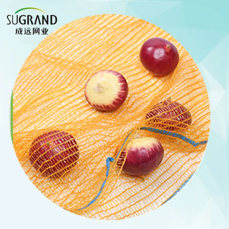 20kg 25kg 30kg onion potato packing large mesh bag with drawstring