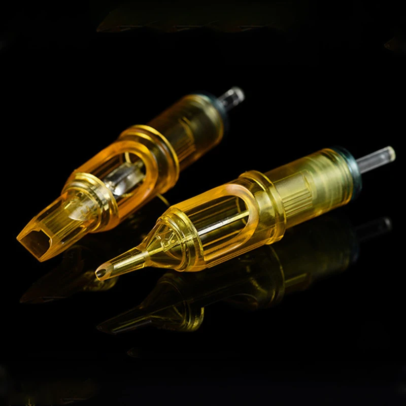 20PCS Tattoo Needles Micropigmentation Permanent Make-Up Eyebrows Lips Microblading Disposable Tattoo Cartridge Needles