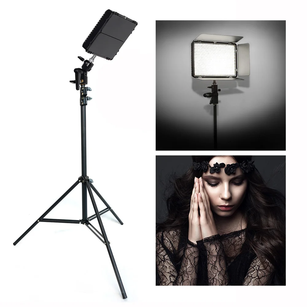Travor TL-600AS 3 set adjustable 3200k-5600k 25w fill led film shooting panel light studio video lights for photography camera