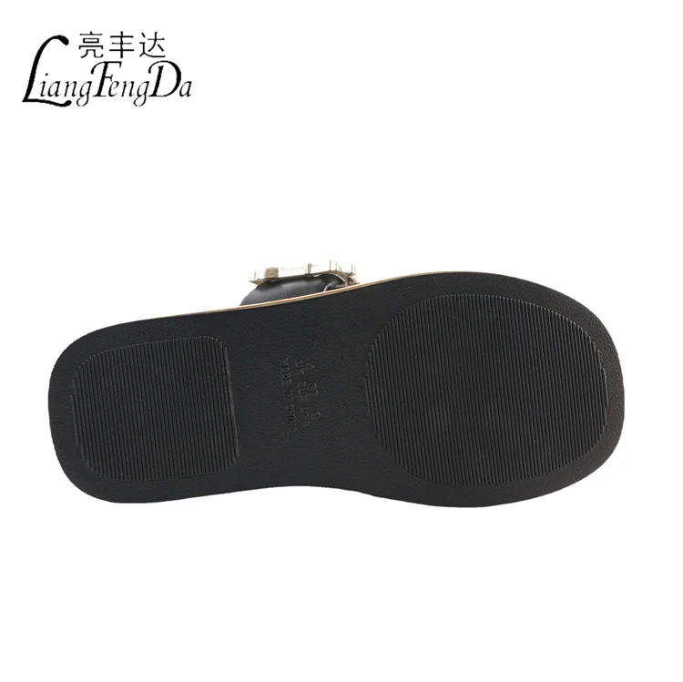 Factory Wholesale Africa Large Size Rhinestone Slides Slippers For Women Outdoor Platform Ladies Sandals