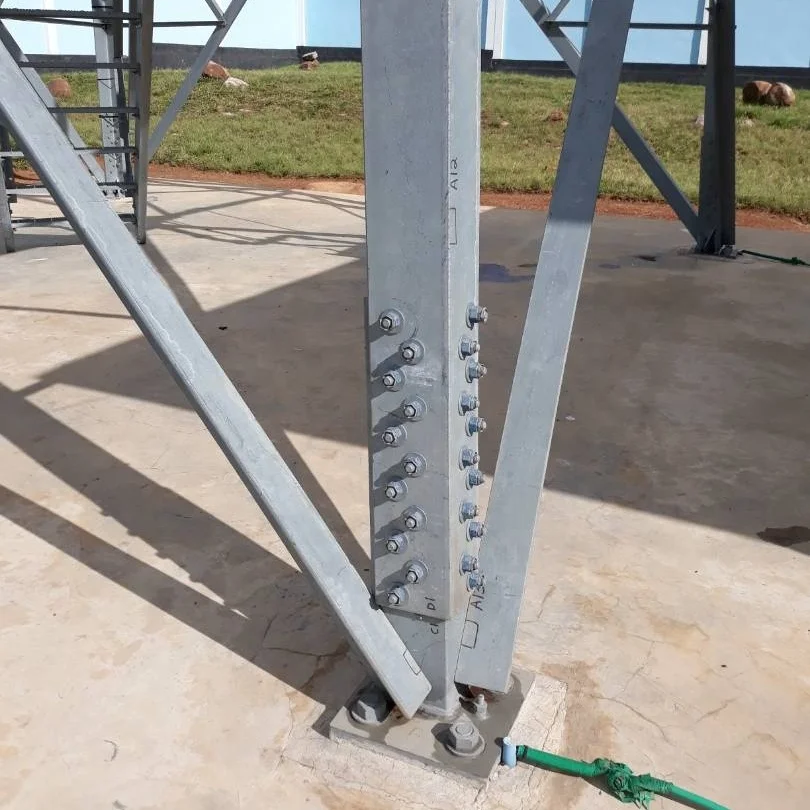 
Angular steel galvanized radar tower for Telecommunication with related accessories 