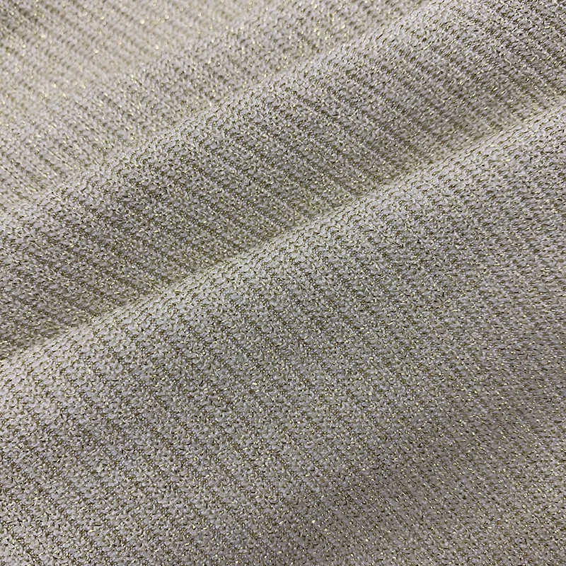 2021 New Design 78%Nylon 13% spun gold  8%Spandex  pit stripe  Fabric for swimwear