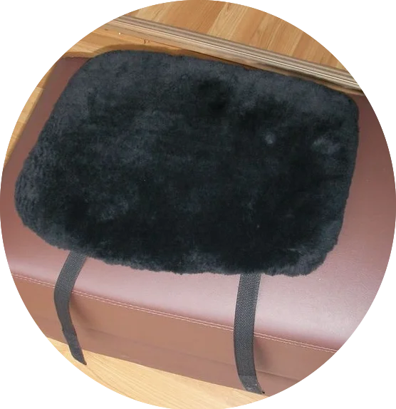 Sheepskin Black Motorcycle Seat Cover