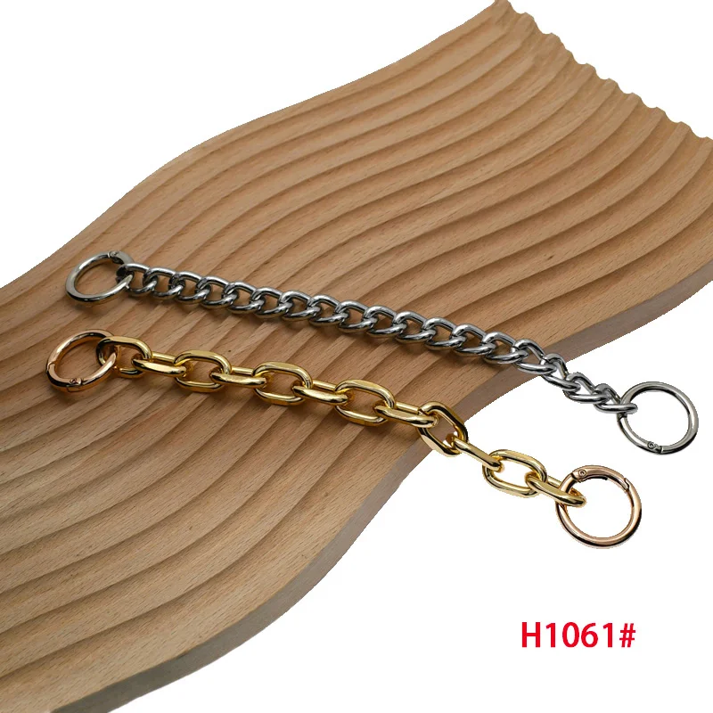 hot sale bag chain extender aluminium alloy easy going snap buckle handbag metal strap DIY Shoulder straps