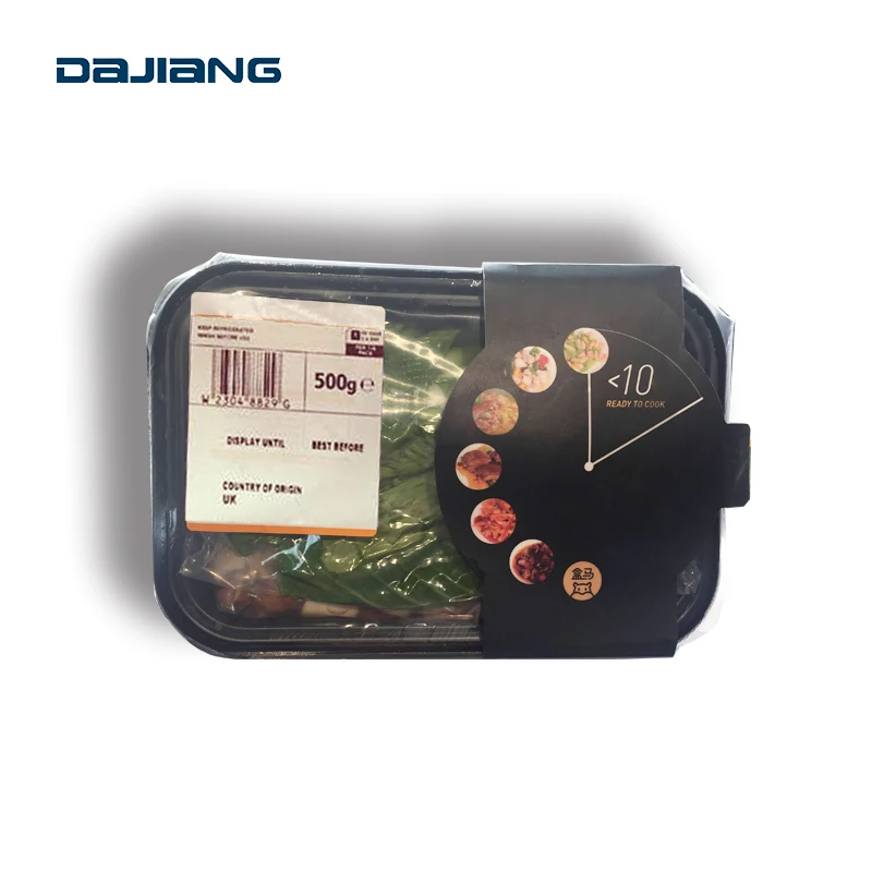 DL-410K Automatic Vegetable Fruit Food Nitrogen O2 CO2 Vacuum Tray Sealing Modified