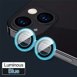 Anti-scratch Luminous Camera Lens Protector for iPhone 14 pro max Colorful Protector Film for Mobile Tempered Glass