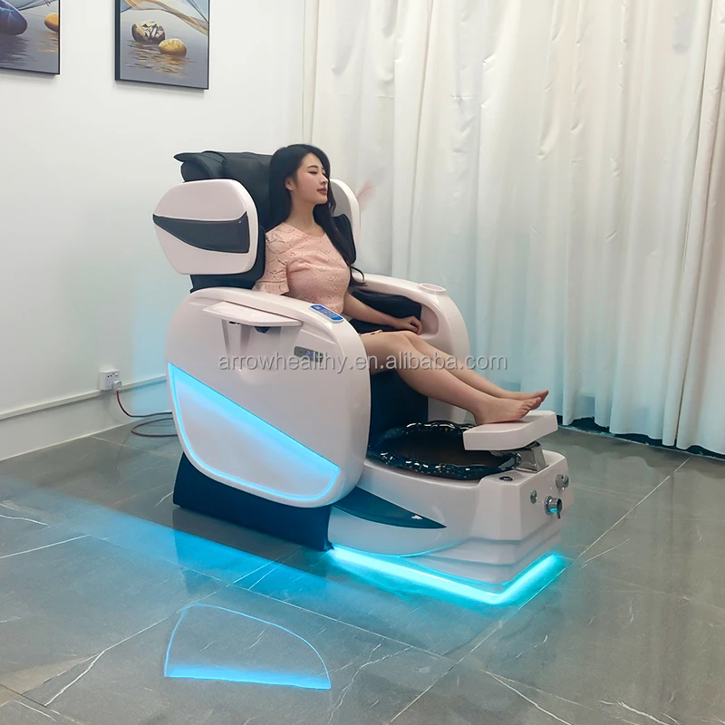 Arrow Healthy luxury pedicure spa massage chair for nail no plumbing pedicure chair foot spa massage pedicure chair with