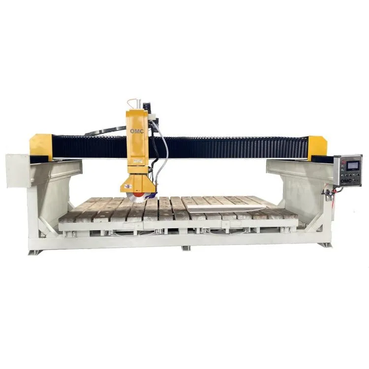 Granite natural stone 45 degree bridge cutting machine