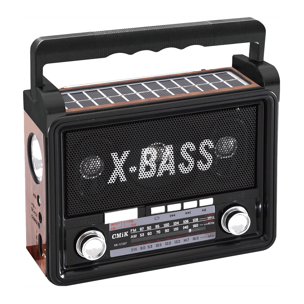 cmik mk-1272bt antique radyo flash light  Emergency usb tf portable home radio