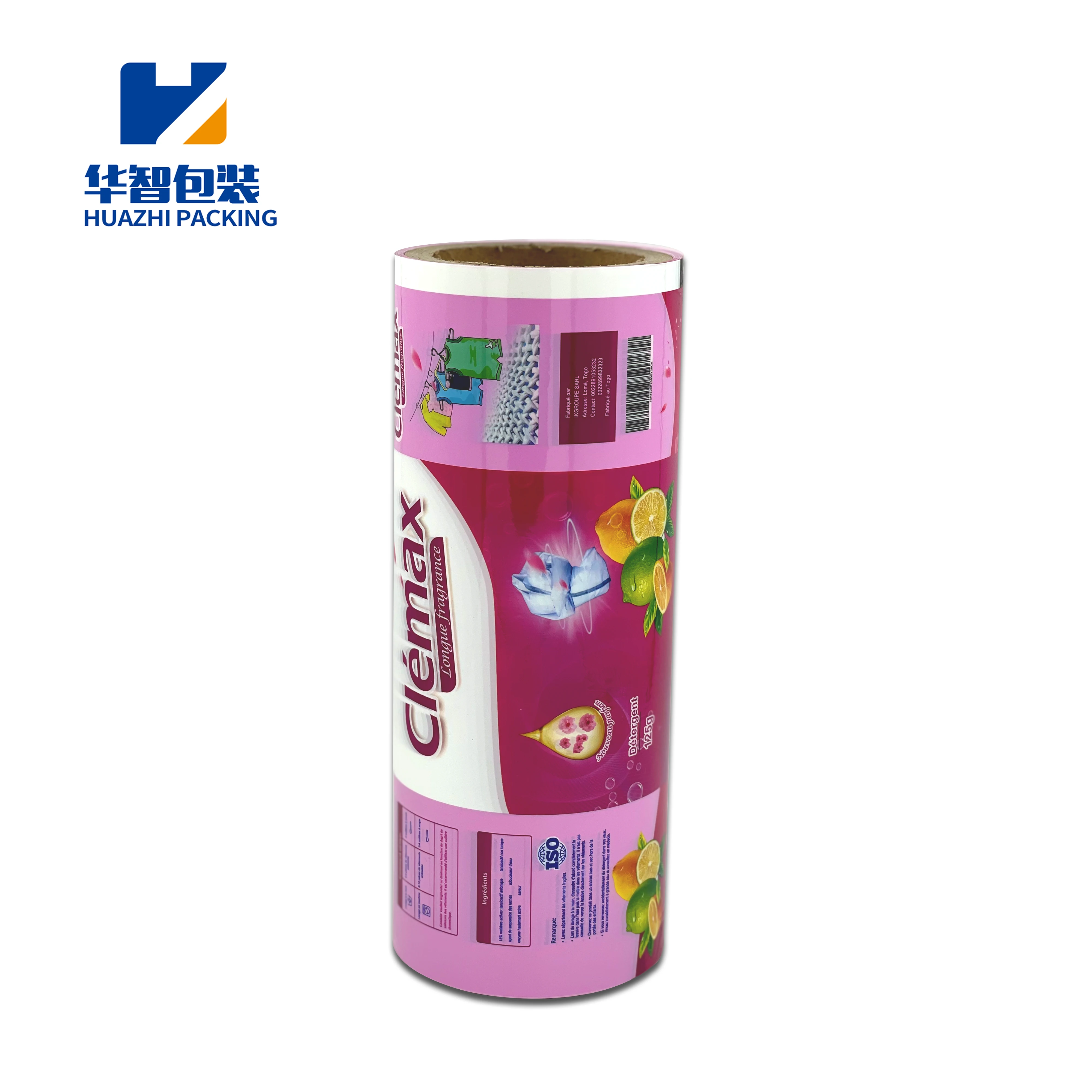 Custom printing soft packing roll film hot sealed laundry detergent sachet for washing powder