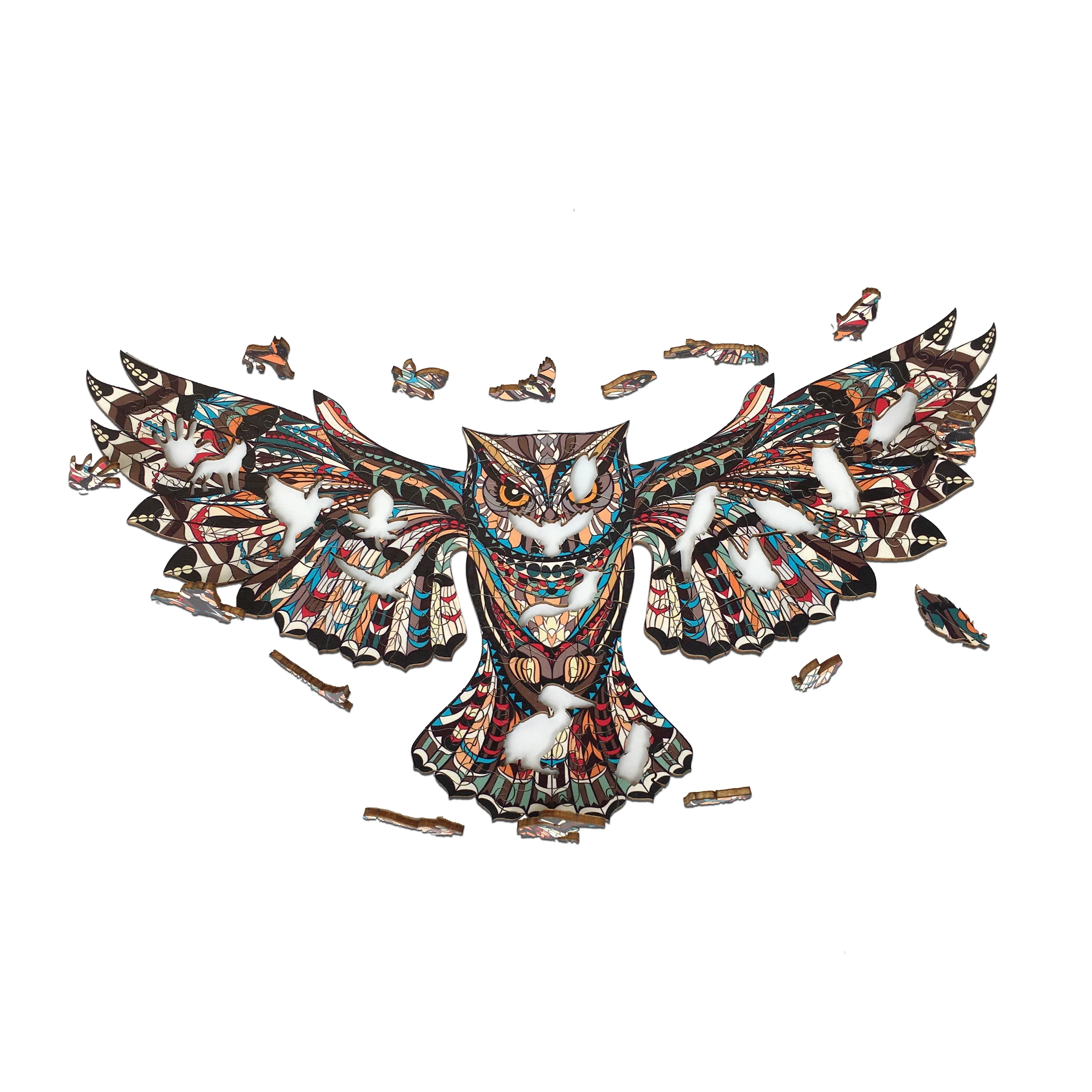 Cheap Custom Made Difficult Brain Electronic Animal Picture Wooden Mind ECO Puzzles Jigsaw 100 500 Piece Games