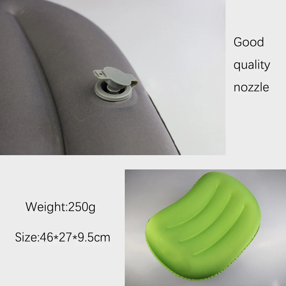 Outdoor Portable Self-Inflating Travel Pillow Waterproof Comfortable Cooling Neck Pillow for Camping and Travel