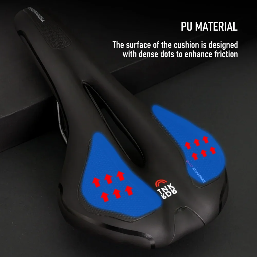ThinkRider Bicycle Saddle MTB Mountain Road Bike Seat Hollow Gel Comfortable Cycling Cushion Exercise Bike Saddle