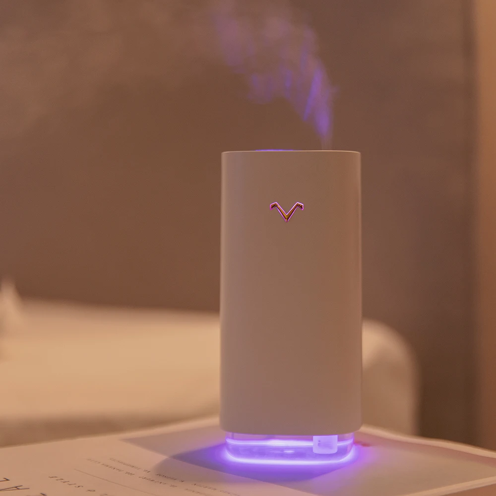  Портативный мини-увлажнитель воздуха с 320ml ультразвуковой увлажнитель USB портом для персональный настольный лампы путешествий
