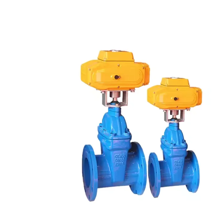 Electric flange dark rod Z945X-10/16Q electric flange connection soft seal wedge gate valve
