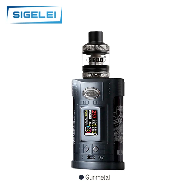 
100% Authentic Electronic cigarettes Sigelei GW 257W 20700 TC Kit with F Tank 