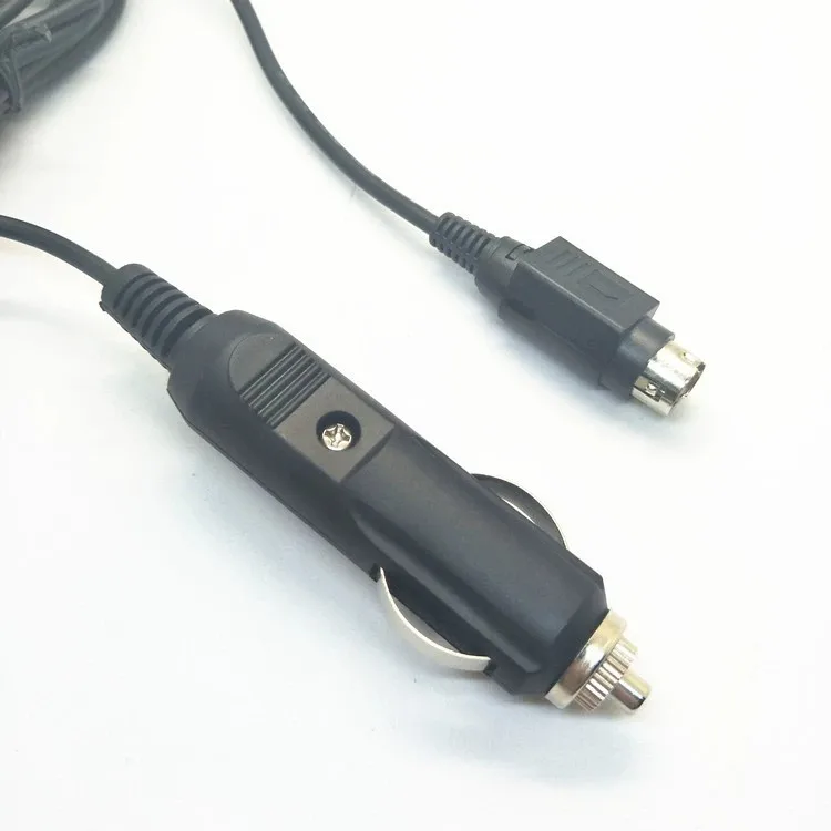 12v 10A Output Mini Din 3pin Connector Lighter Jack Cigarettes Socket 2M Car Cigar Lighter Charger for Navigator