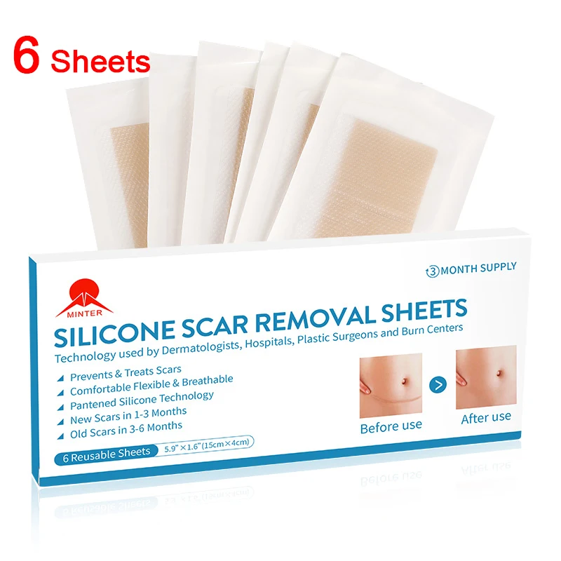 Silicone scar Patch Waterproof Medical scar treatment Skin repair Silicone scar removal sheet