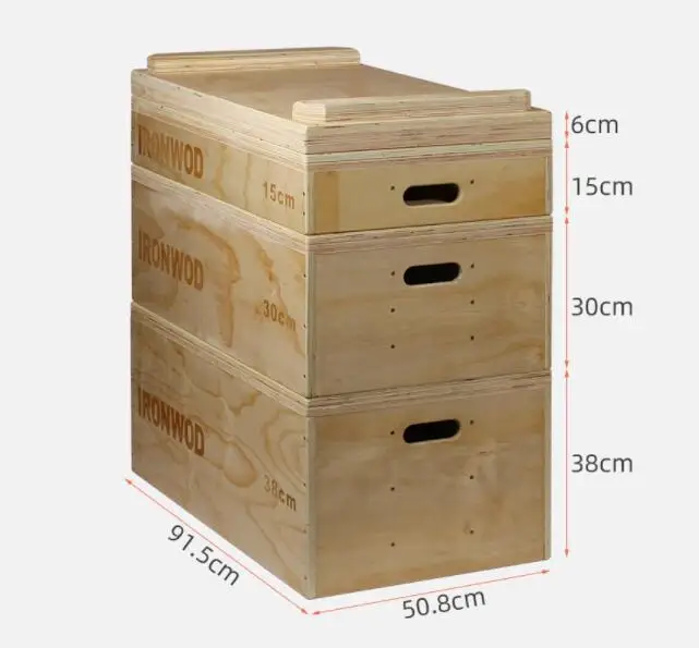pine wooden weight lifting jerk block