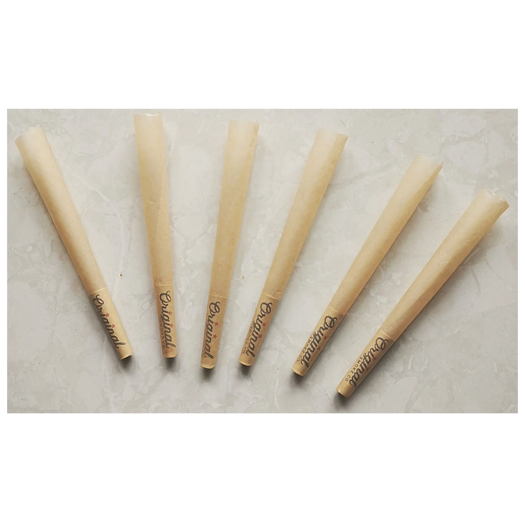 Коричневые конопляные конусы большого размера с напечатанным логотипом на заказ