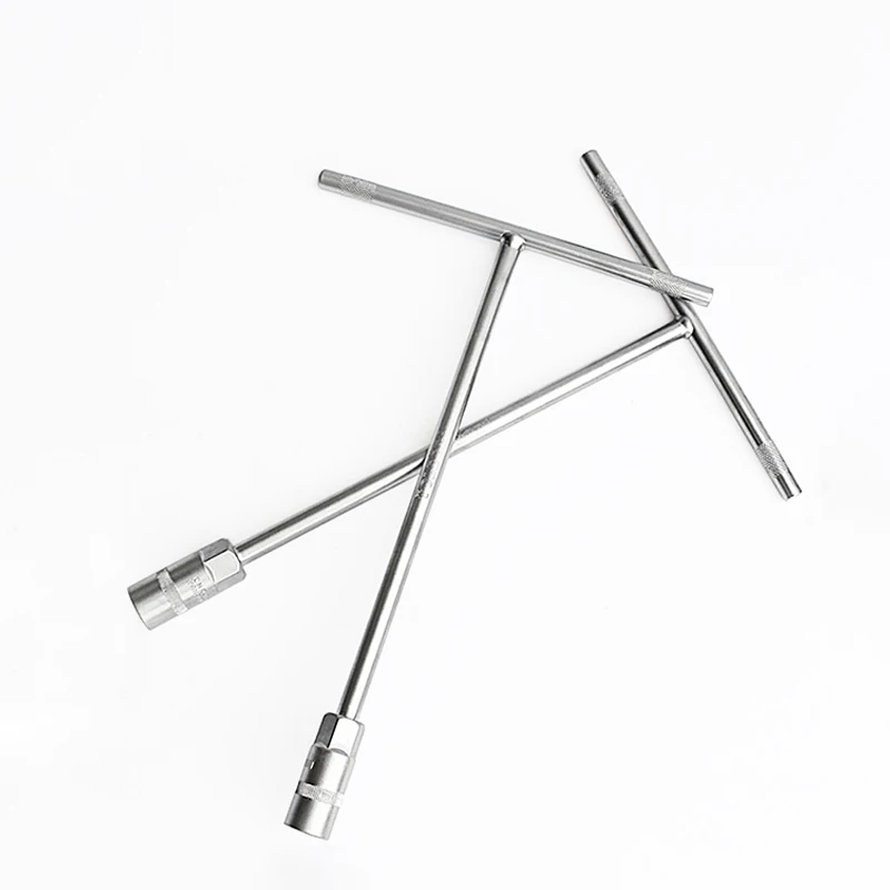Automobile T-type socket repair wrench T-type outer hexagonal socket wrench T-type handle torque spark plug socket wrench