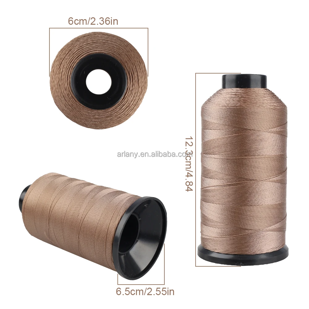 ARLANY Nylon Bonded Weaving Thread High Strength Nylon Weaving Thread For Sewing Hair Extensions Wigs