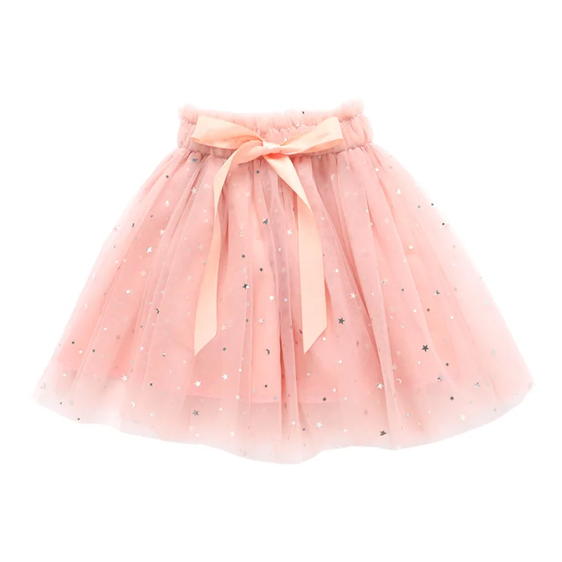 Ivy10045G New Star design baby girls tutu skirt glitter tulle kids mini skirt