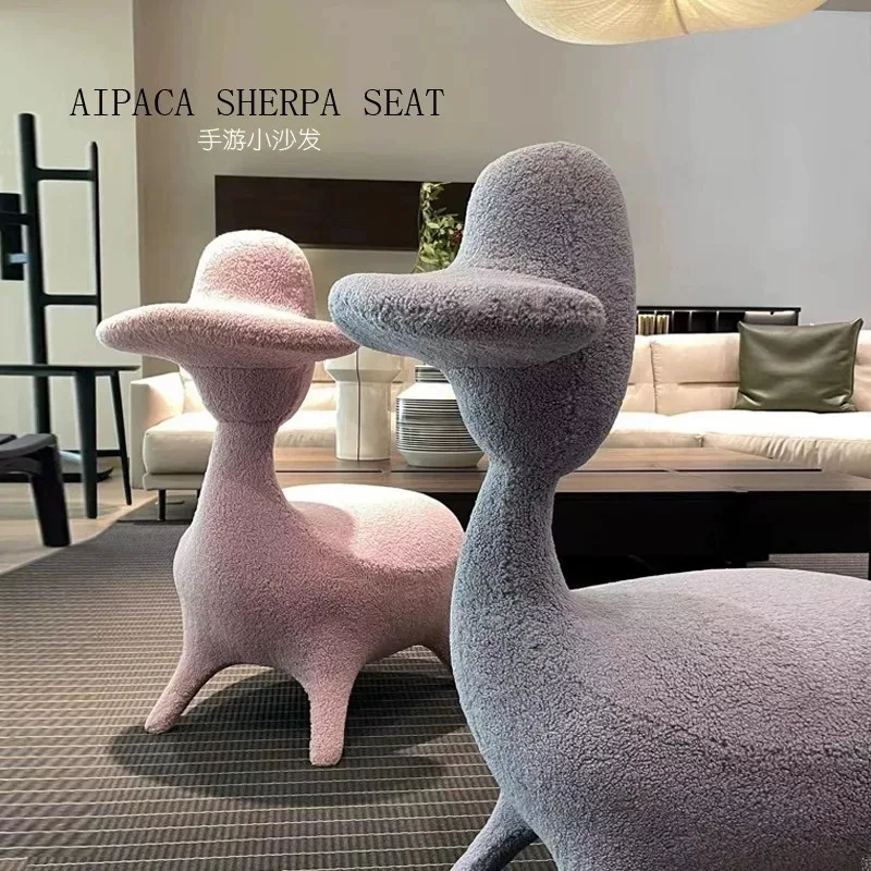 Creative Designer Sheep-Shaped Mobile Gaming Chair - Trendy Original Reading Sofa Animal Chair Home Decor and Housewarming Gift