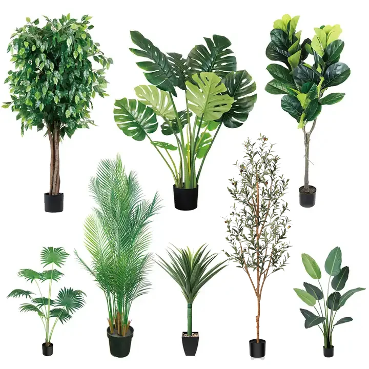 cheap 5ft 6ft artificial bird of paradise plant banana plant fake palm tree faux olive tree ornamental plants for indoor home