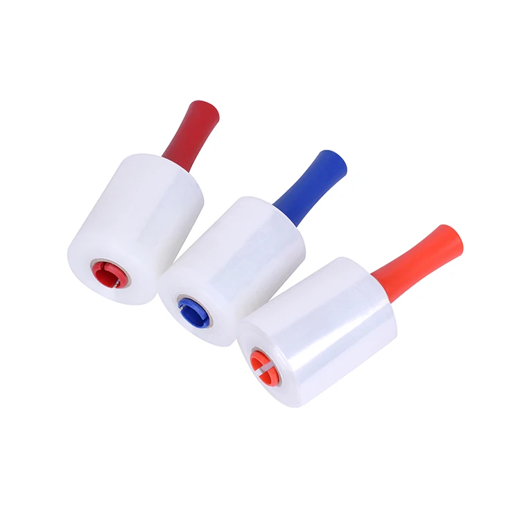 Baby roll pallet wrap white handle packing stretch film