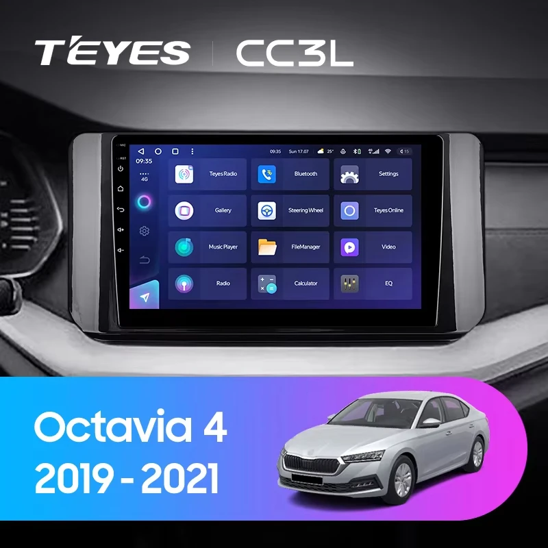 TEYES CC3L WIFI For Skoda Octavia 4 A8 2019 - 2021 Car Radio Multimedia Video Player Navigation stereo GPS Android 10 dvd