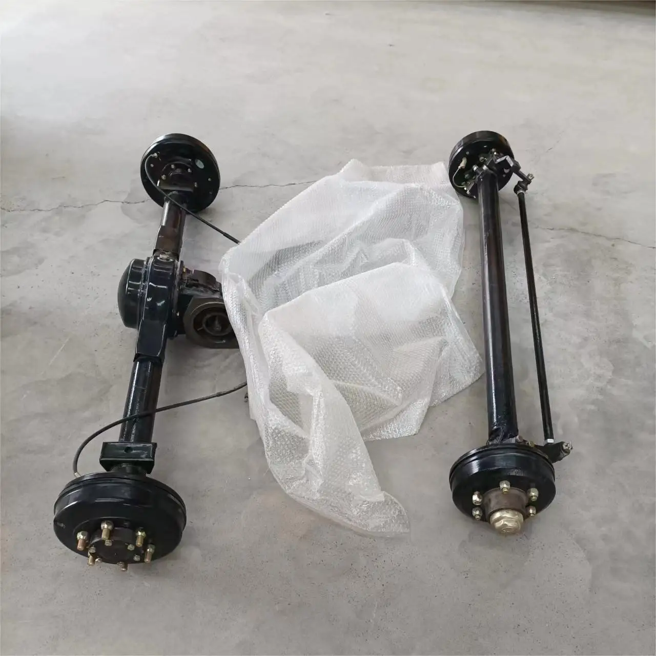 Electric Sightseeing car rear axle gear assembly gearbox differential  brake master pump air tank   spare parts for golf cart