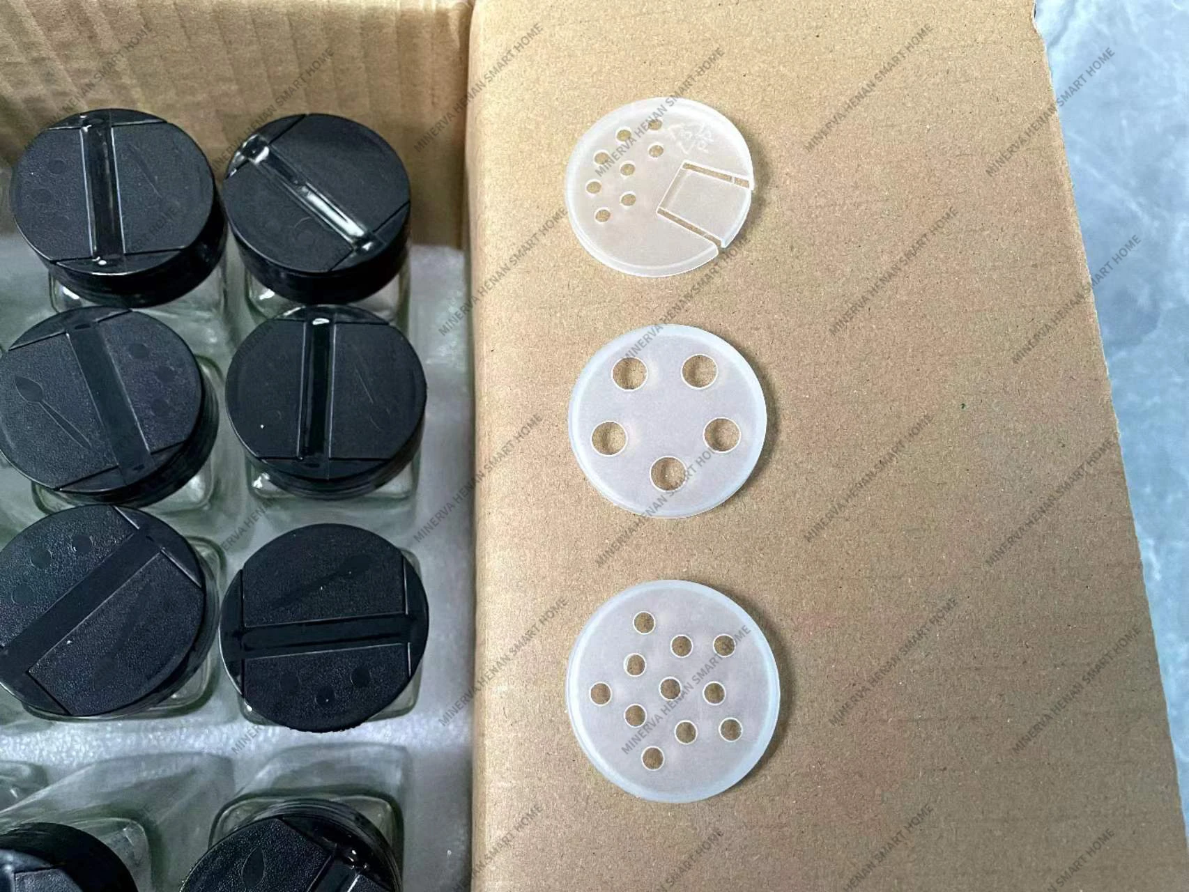 4oz Spice Bottles Empty Glass jar With Labels Seasoning Organizer Jars Labels acacia metal lid