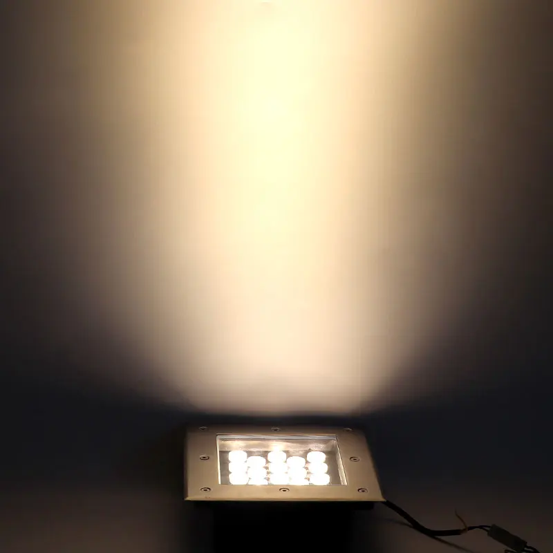 Square Outdoor Waterproof Ip66 Led Underground Lamp Garden Recessed In Ground Lighting