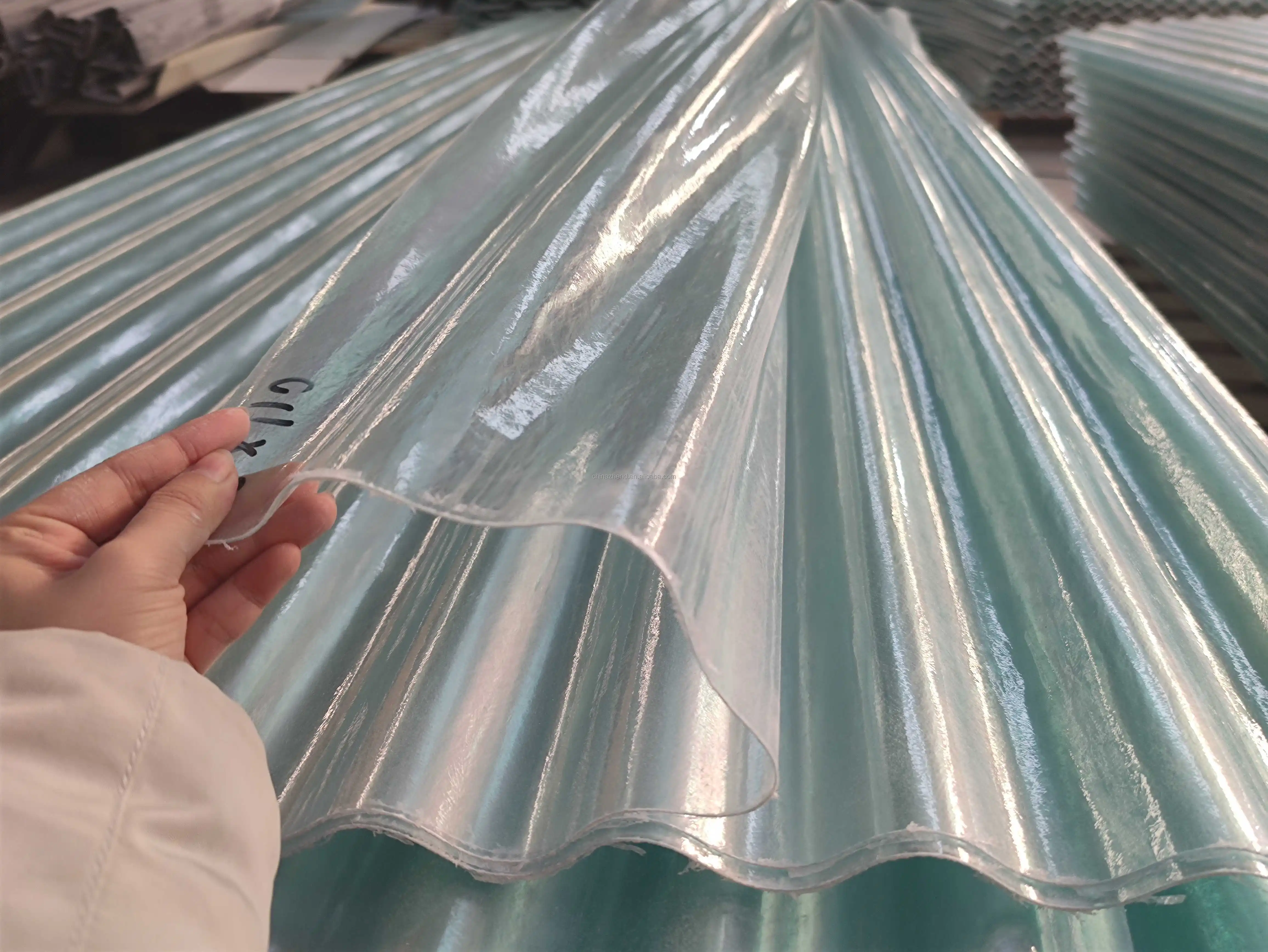 Waterproof FRP fiberglass plastic clear transparent corrugated roofing sheet price