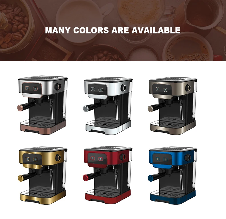 Commercial And Household Digital  Panel Coffee Machine  Professional Manufacturer Semi-Automatization Espresso Machine