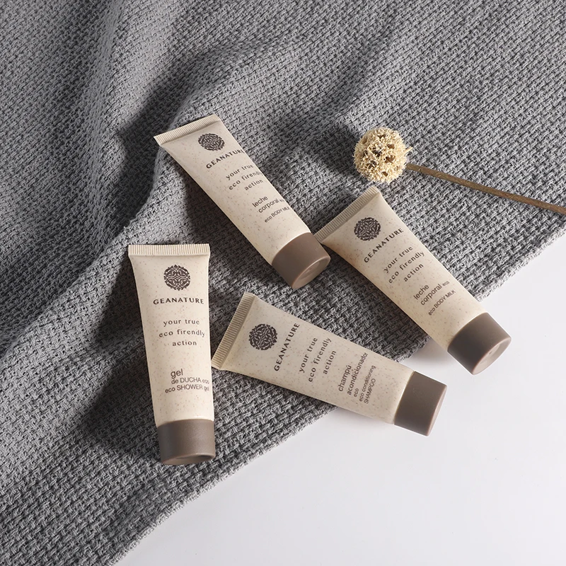 Biodegradable Wheat Straw Cosmetic Tube Packaging For Cosmetics