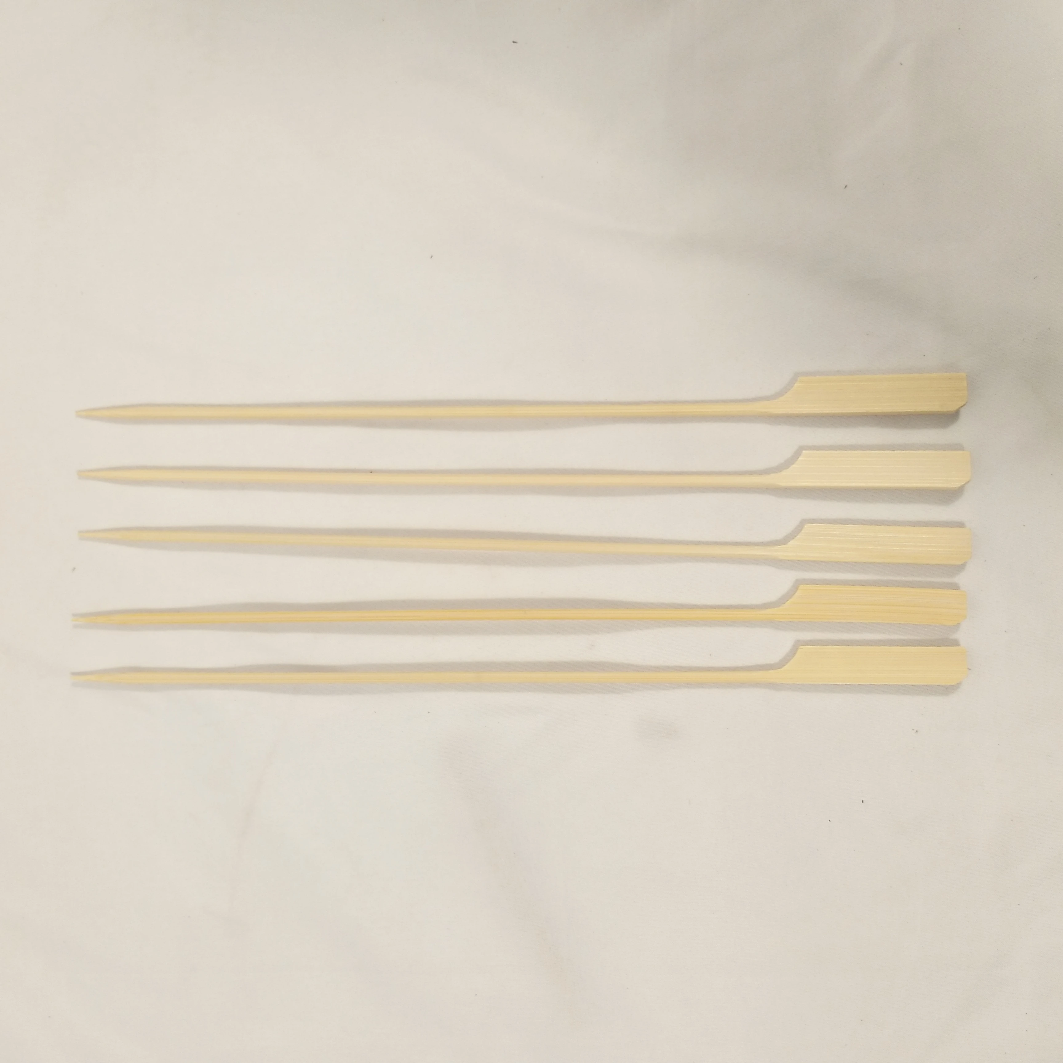 Wholesale 100% Natural Bamboo Fruit Food Picks Paddle Teppo Skewers for BBQ