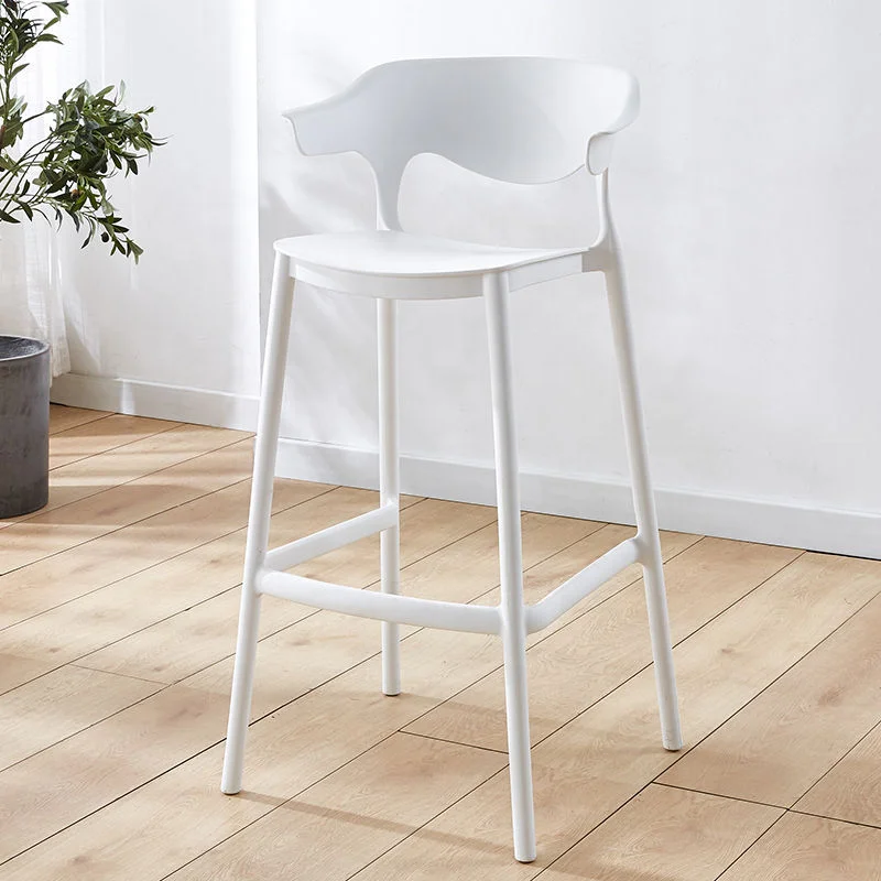 Breakfast Kitchen Bar Colored Plastic Commercial Bar Stool Pp High Chairs Kitchen Elegant Bar stool