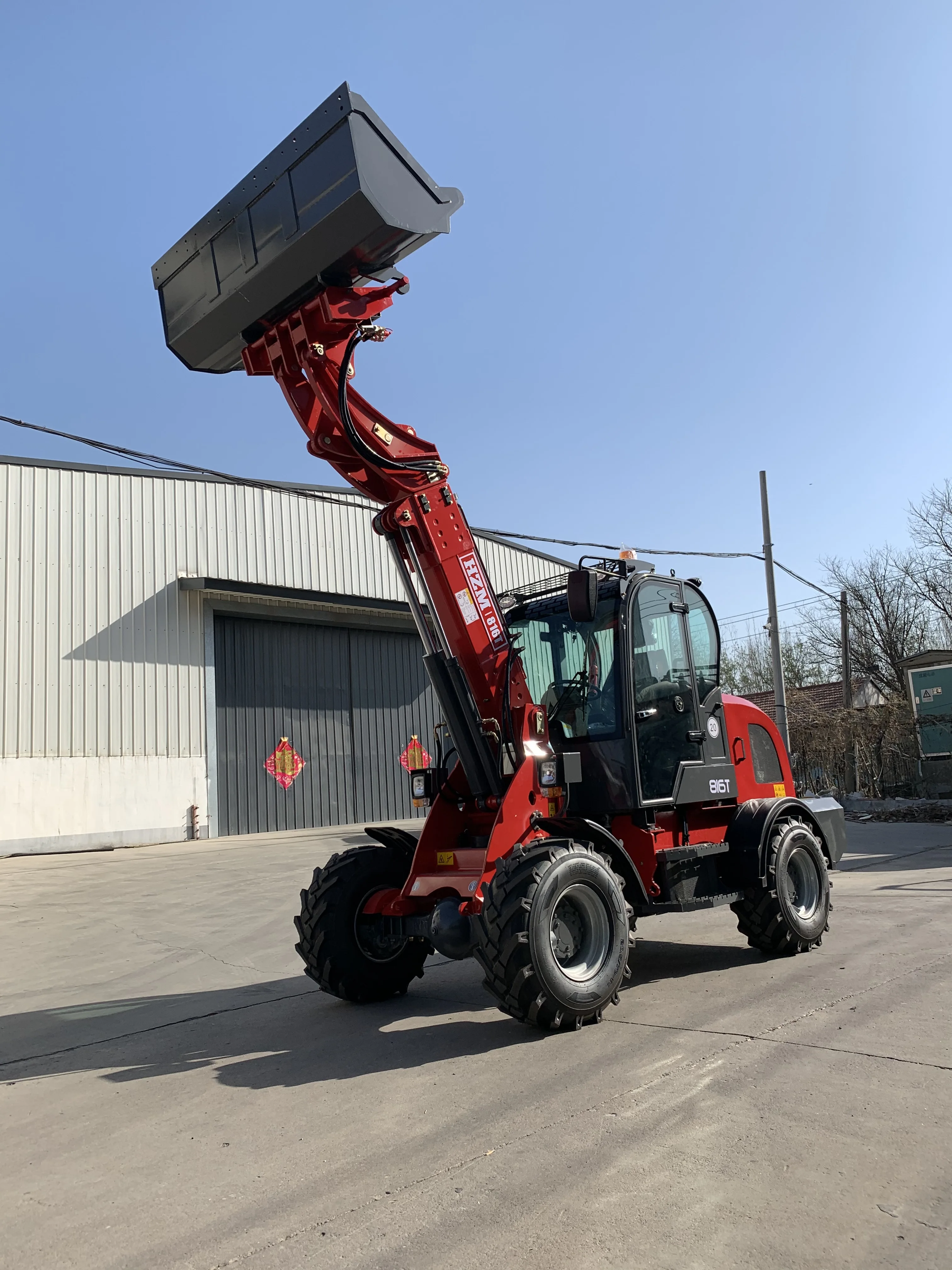Chinese brand 1.6ton telehandler boom 816T telescopic articulated wheel loader tractor loader for sale