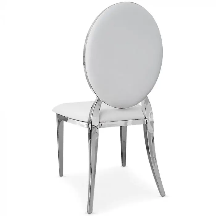 Manufacturer Oval back stacking metal vinyl ss hotel banquet wedding and event chairs in guangzhou for sale