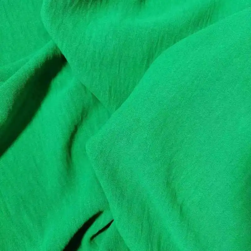 High Quality Customized 100% Polyester Plain Soild Dyed Printed Pleated Chiffon Shawl Bulk Hijab Fabric