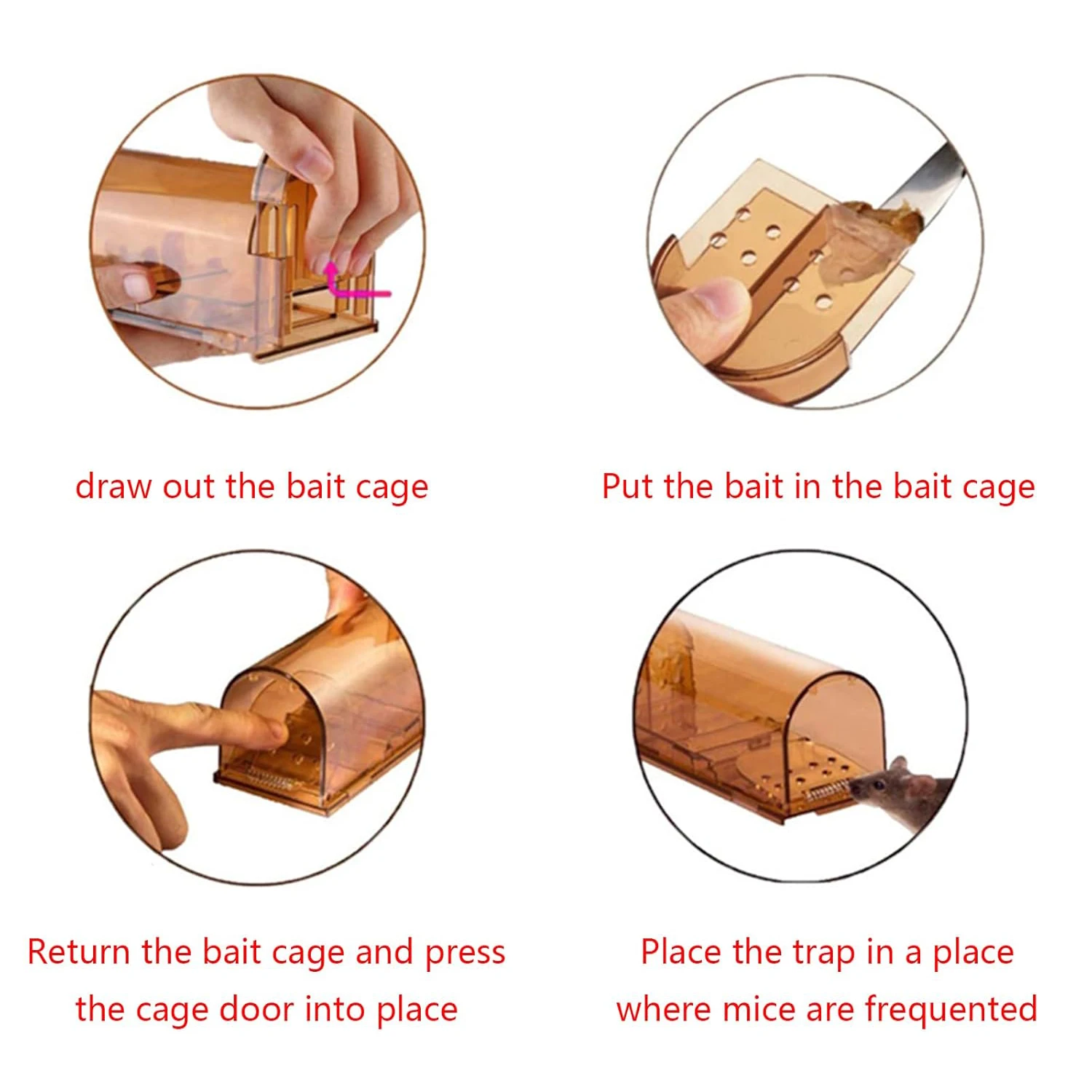Catch and Release Mouse Traps No Kill Live Reusable for House Garage