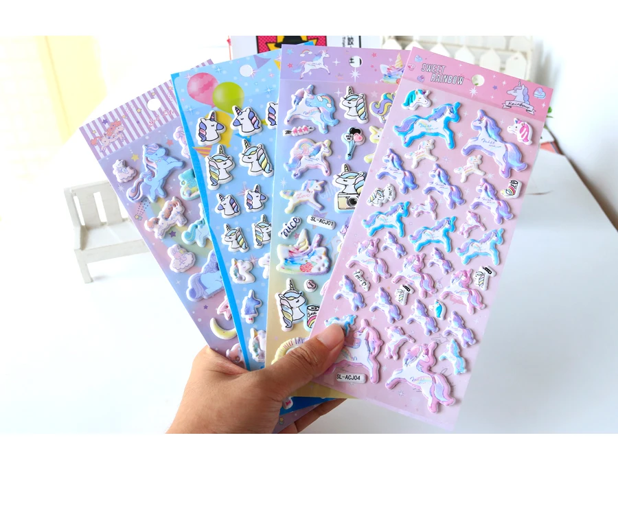 
2020 New Custom Cheap 3D Puffy Stickers Puffy Stickers for Kids DIY 