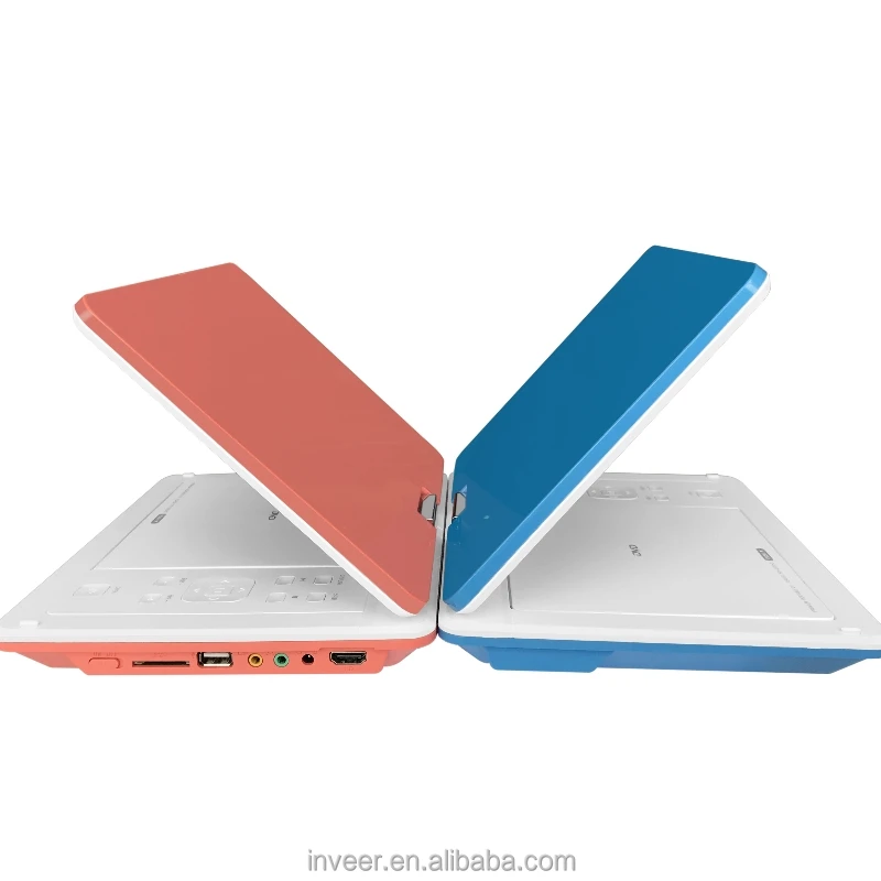 inveer 2023 new 10inch swivel LCD  HD panel  DVD portable Player for  education language learning machine