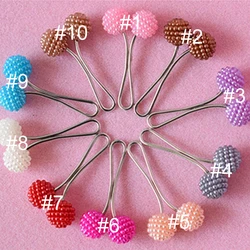 Cheap price new design multi color fashion acrylic sphere scarf clip brooch