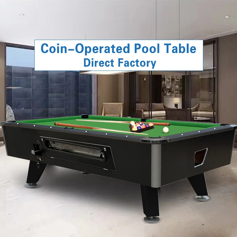 Direct Factory Best Sales Customized Coin-Operated Pool Table 7 Feet 8 Feet Club Bar Sport Game Tables  Indoor Outdoor